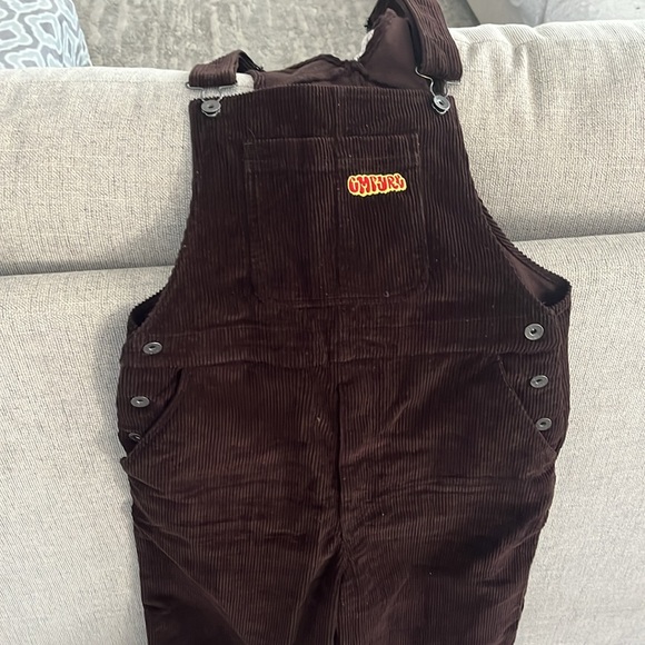 Empyre Suzie Brown Straight Leg Corduroy Overalls Size xs - Picture 3 of 4